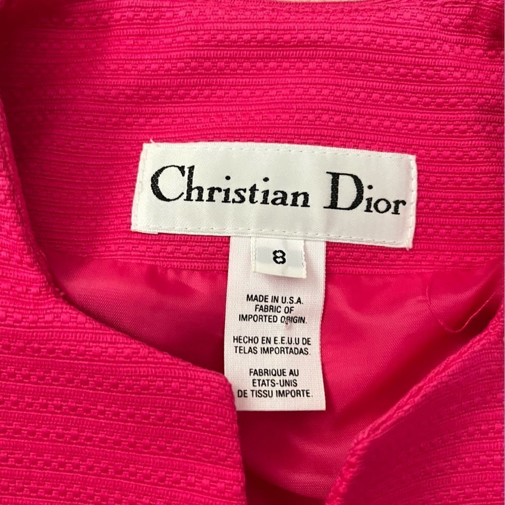 Christian Dior Vintage Pink Skirt Suit Set - Picture 9 of 11